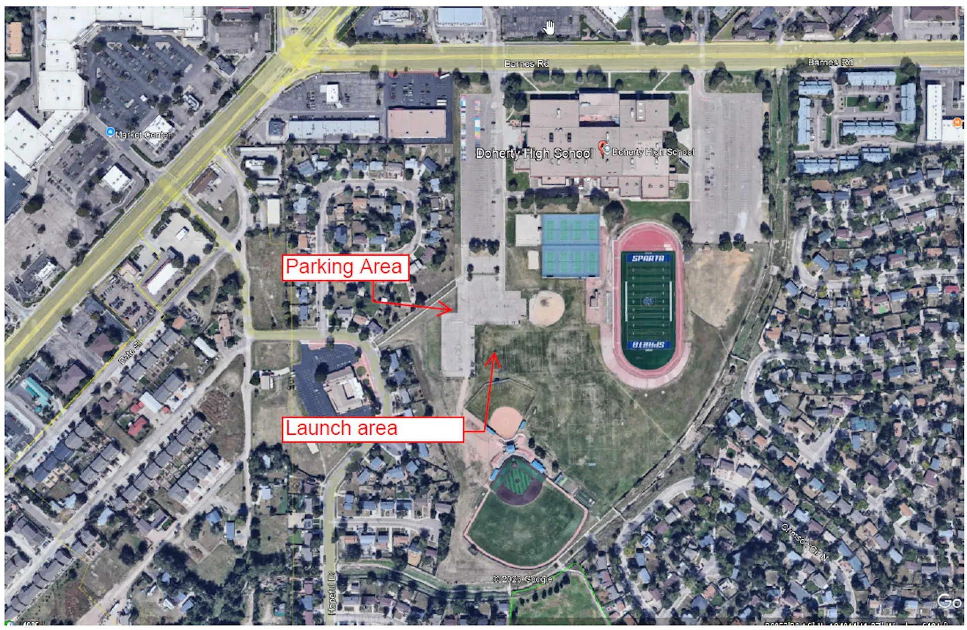 1.  Memorial Hospital/Children's Hospital  Briargate Parkway & Austin Bluffs Parkway