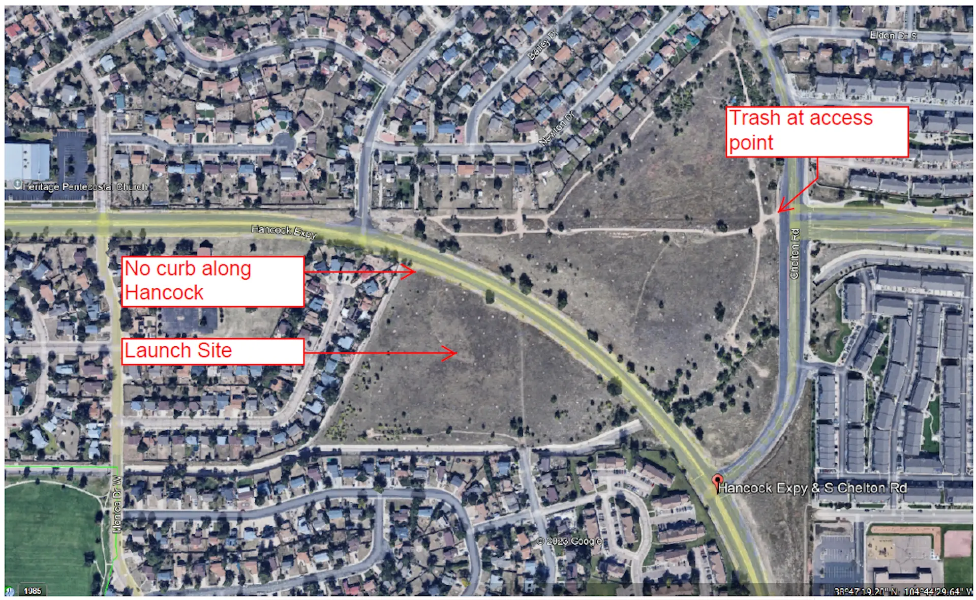 1.  Memorial Hospital/Children's Hospital  Briargate Parkway & Austin Bluffs Parkway