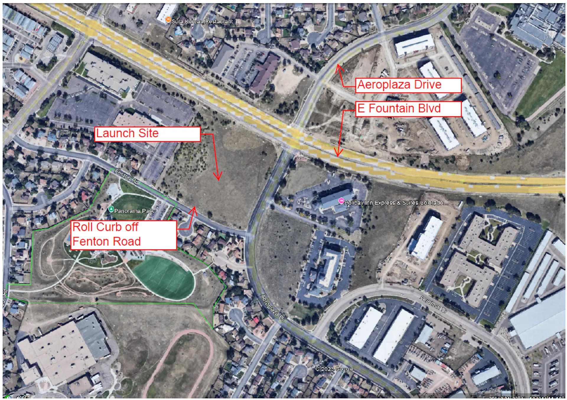 1.  Memorial Hospital/Children's Hospital  Briargate Parkway & Austin Bluffs Parkway